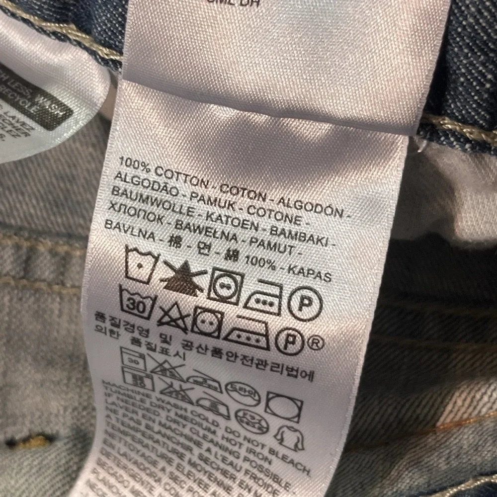 Levis 569 Jeans Mens 38x32 Loose Straight Baggy Medium Wash Denim EUC